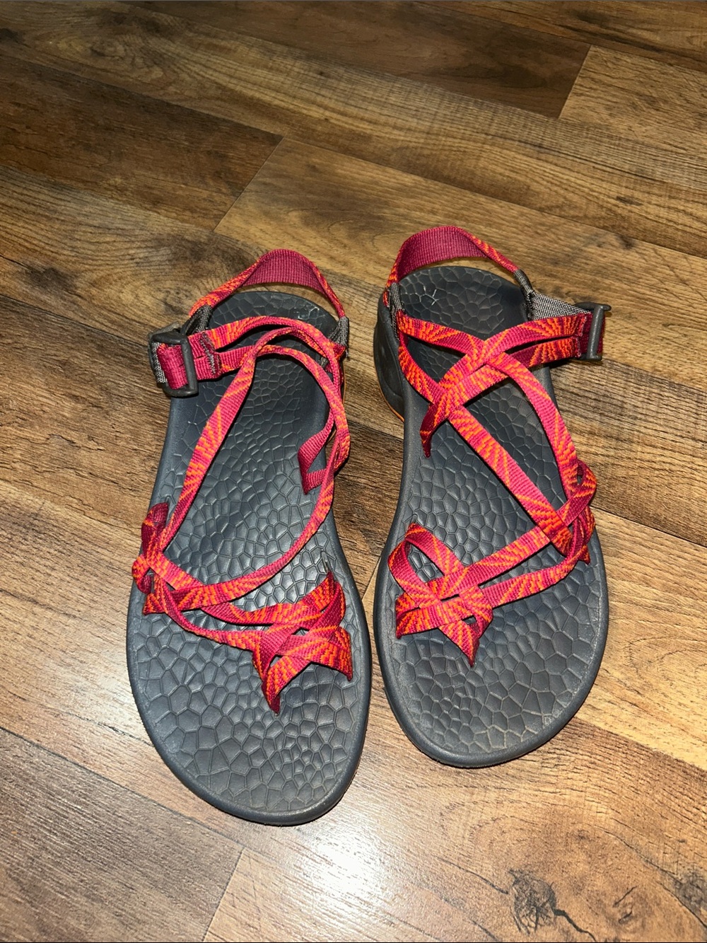 Chaco Women’s Red Strappy Outdoor Sandals